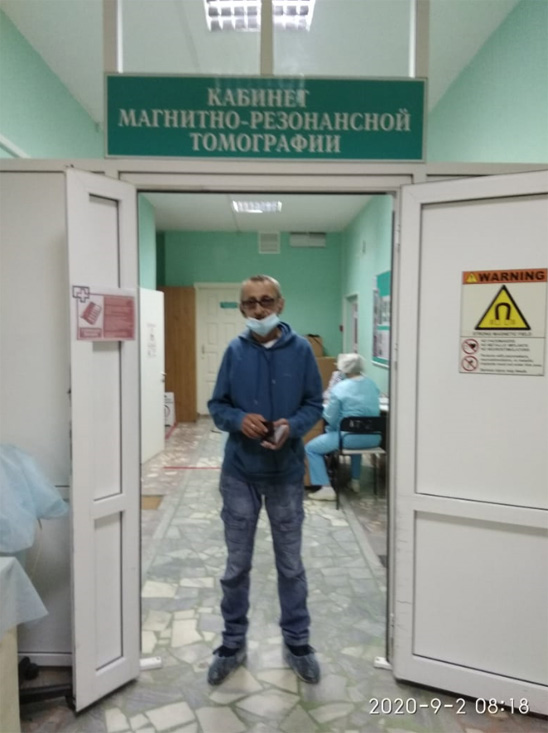В 22 больницу привезли Угринова на МРТ